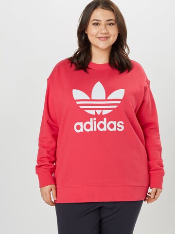 ADIDAS ORIGINALS Sweatshirt in Red: front