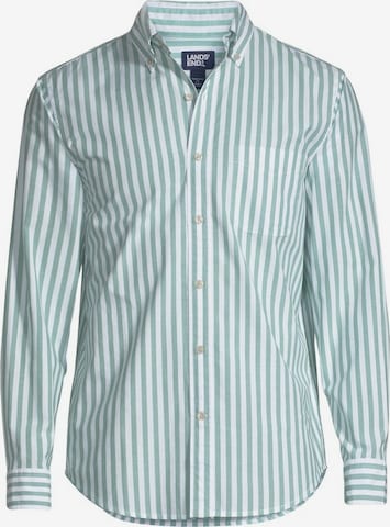 Lands‘ End Button Up Shirt in Green: front