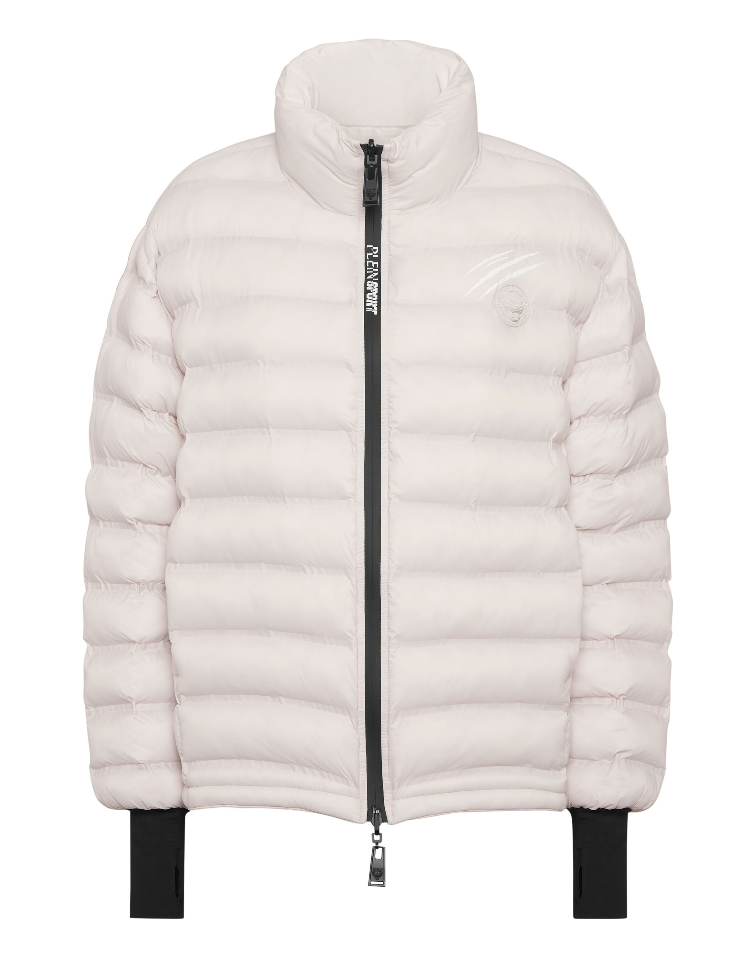 Plein Sport - Casaco meia-estação em branco: frente