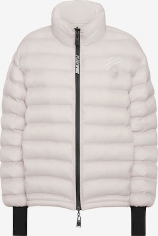 Plein Sport - Casaco meia-estação em branco: frente