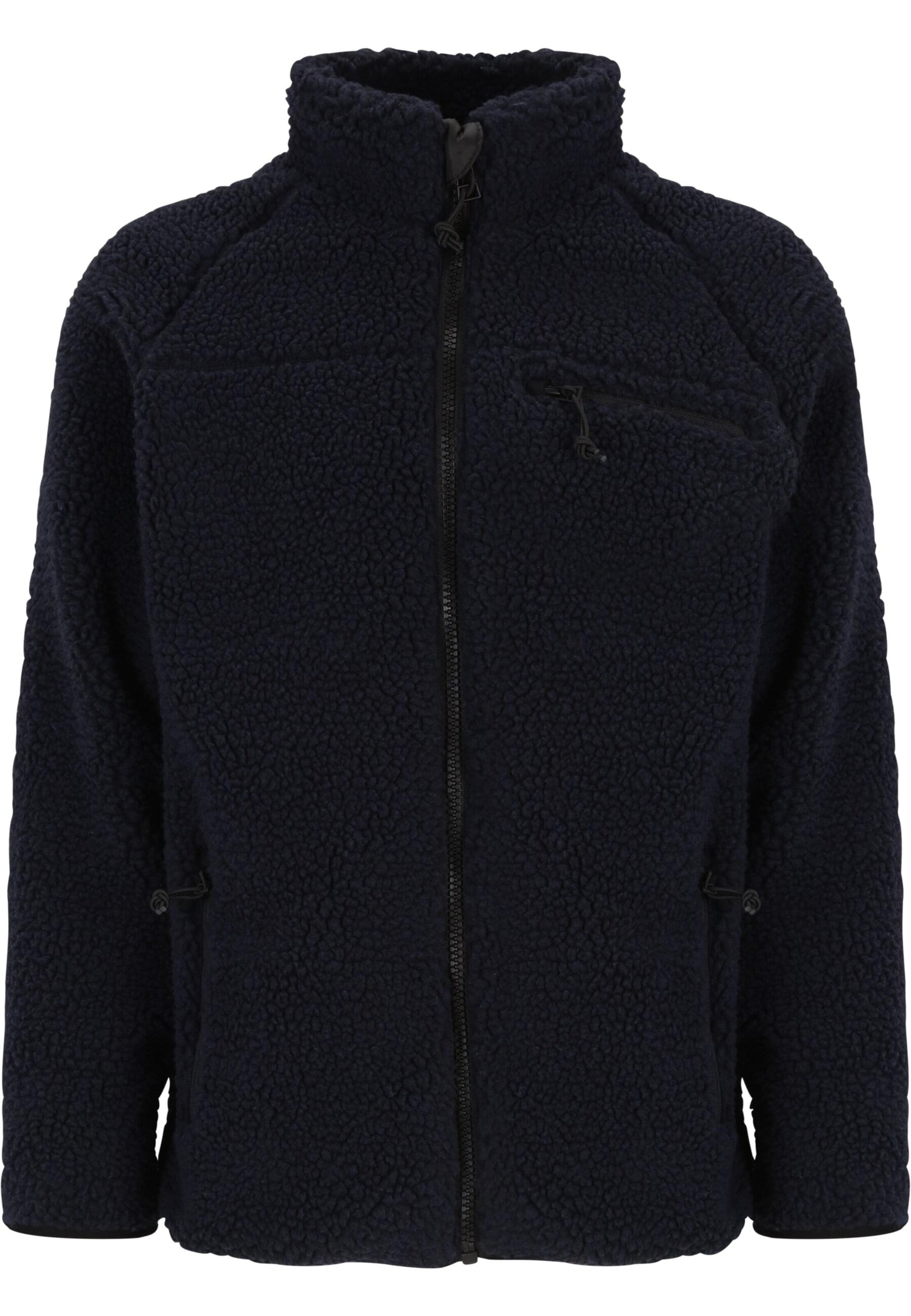 Brandit Fleece jacket in Blue: front