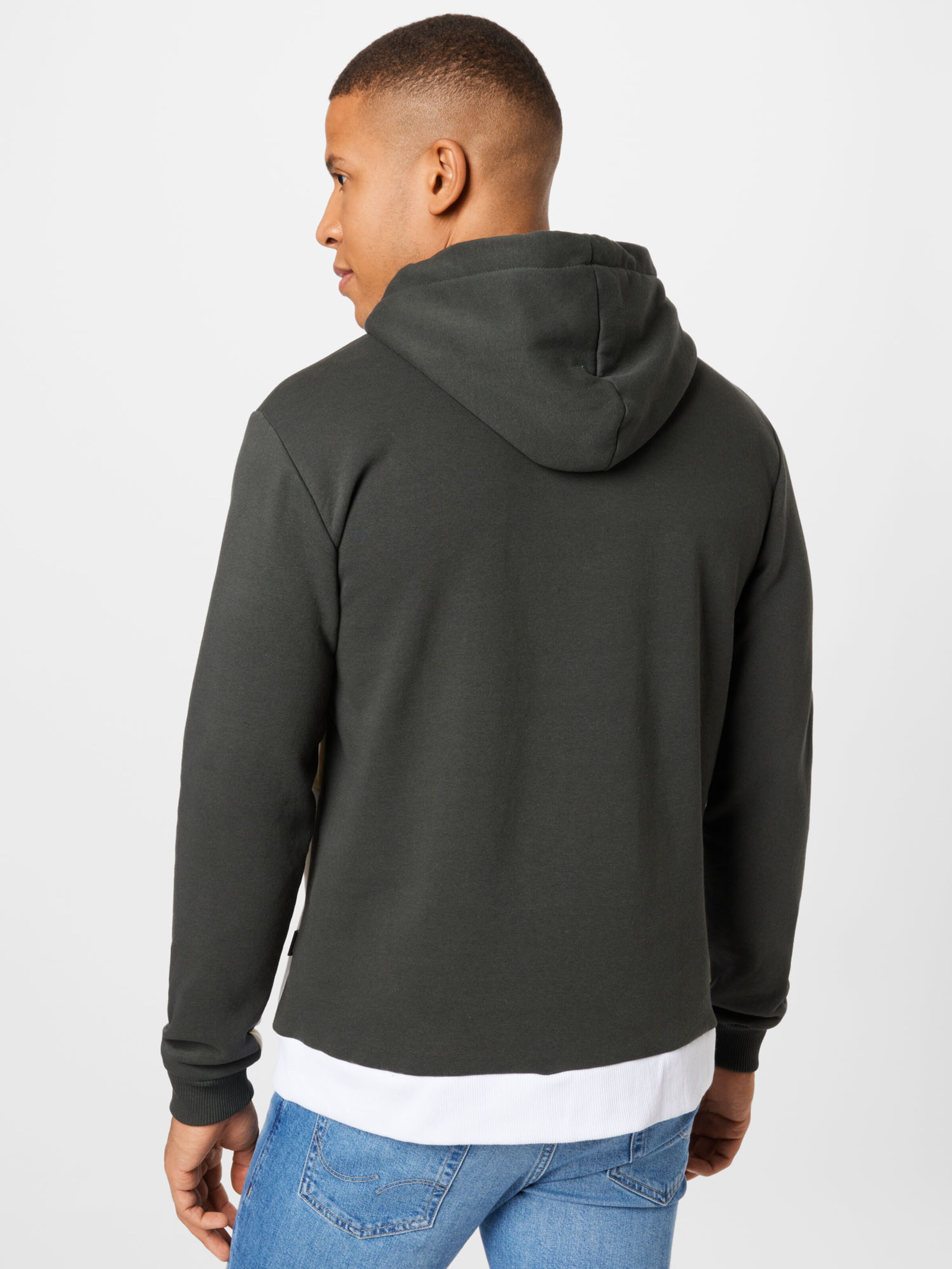 Männer Sweat Only & Sons Sweatshirt 'Flin' in Dunkelgrün - QP53463 Männer Sweat Only & Sons Sweatshirt 'Flin' in Dunkelgrün - QP53463