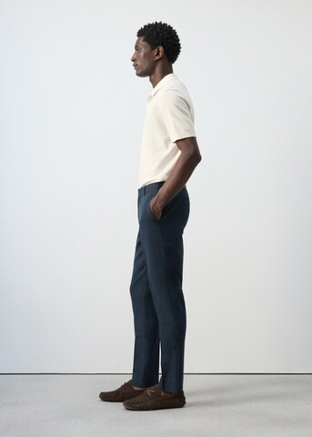 MANGO MAN Slimfit Hose  'Soren' in Blau