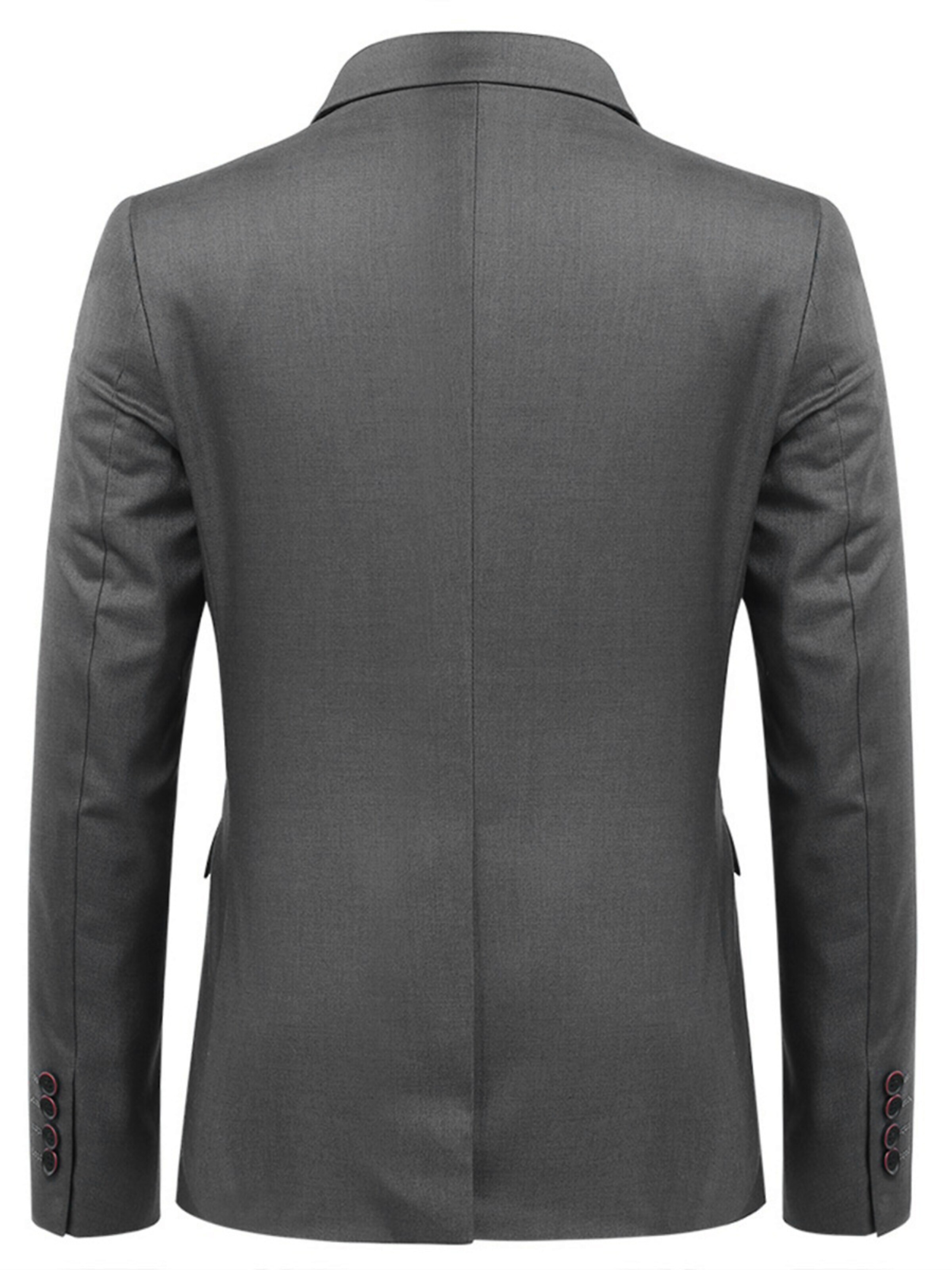 YOUTHUP Slim fit Suit Jacket in Grey