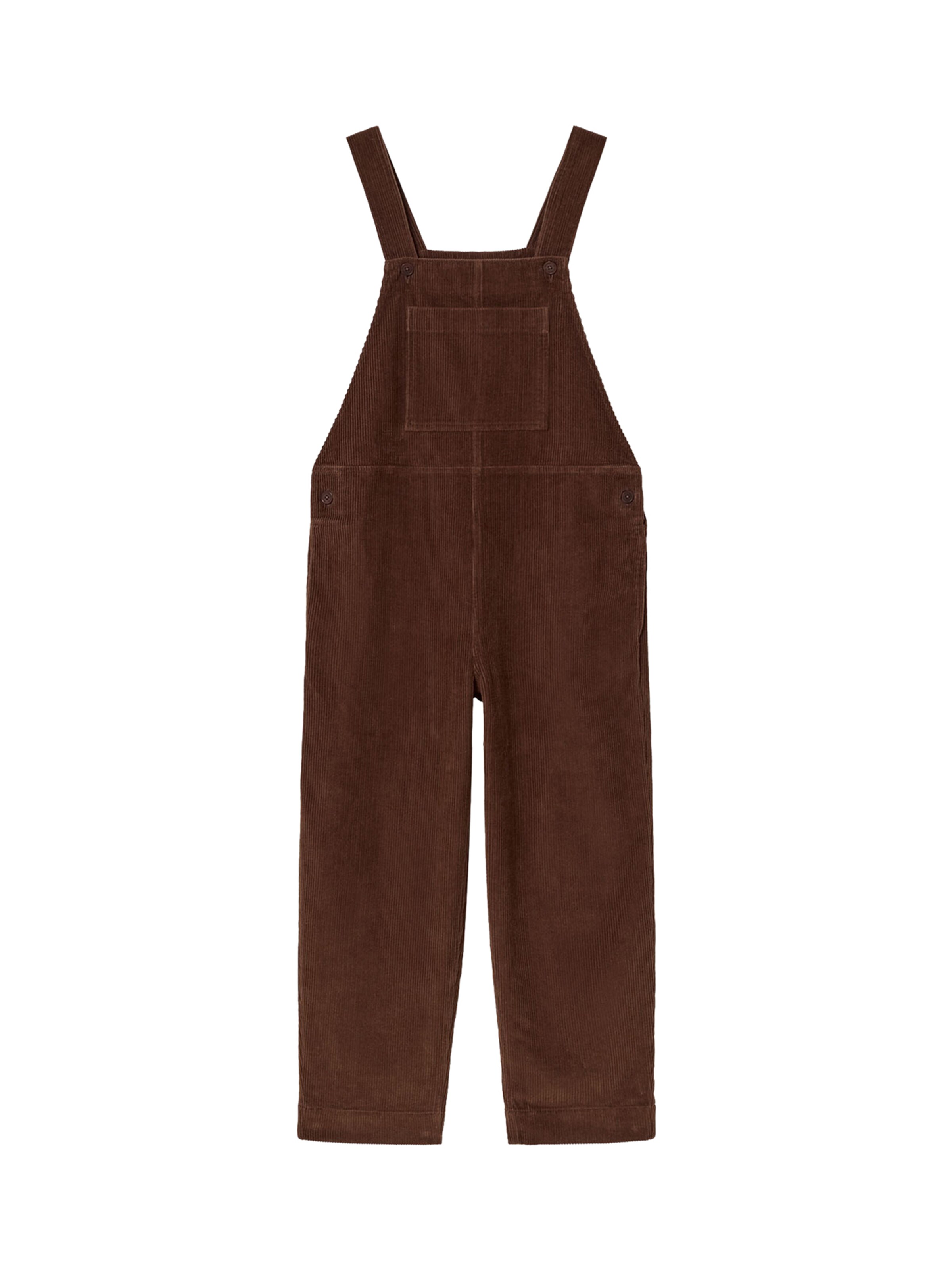 Thinking MU Loosefit Laclové kalhoty 'LUZ' – hnědá: přední strana