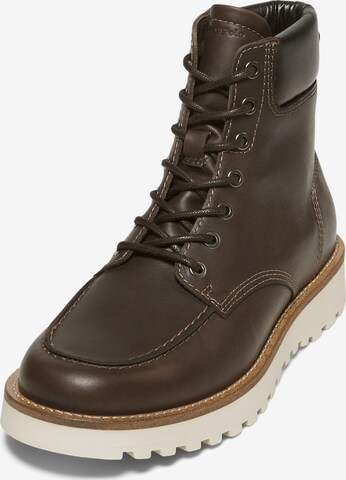 Marc O'Polo Veterboots in Bruin: voorkant