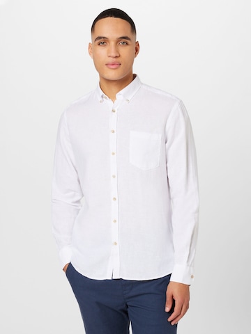 Jack's Regular fit Button Up Shirt in White: front