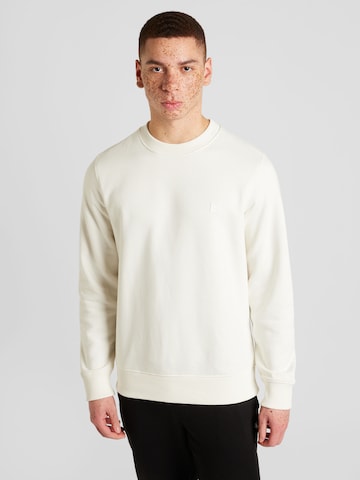 Calvin Klein JeansSweater majica - bijela boja: prednji dio
