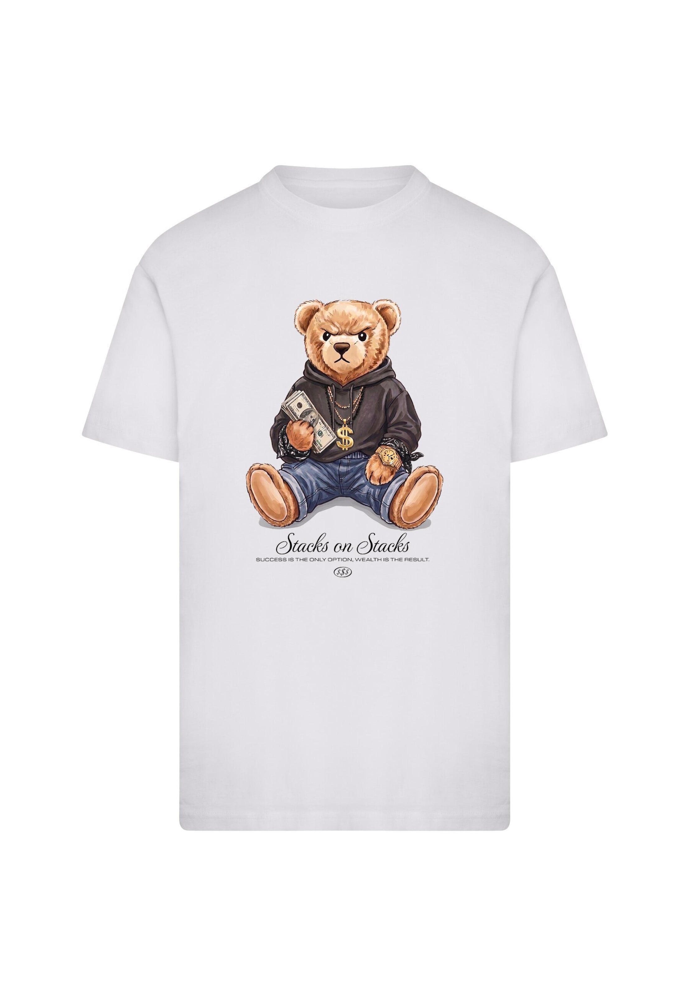 T-Shirt Mister Tee en blanc : devant