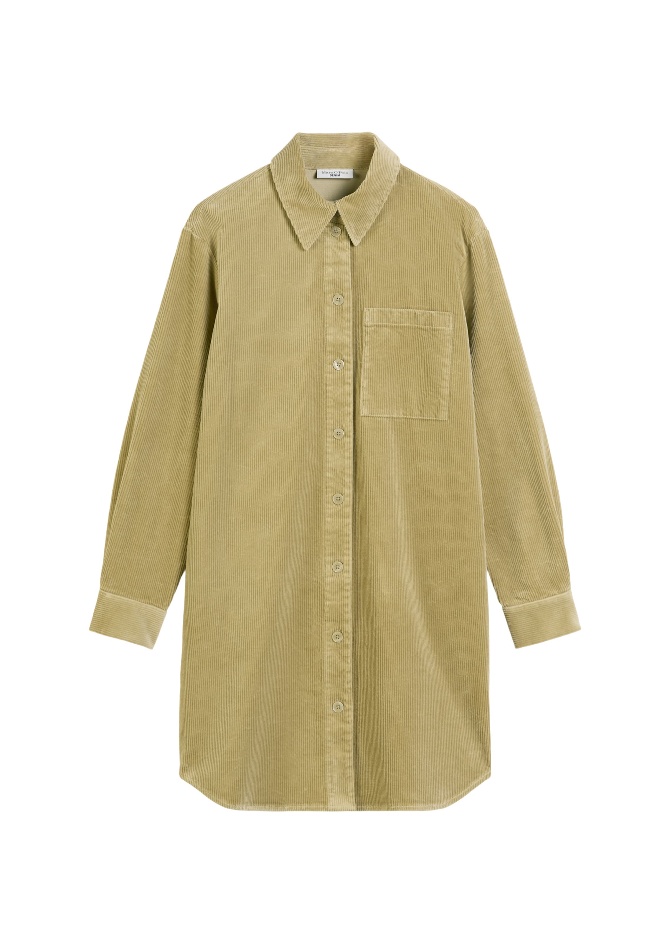 Marc O'Polo DENIM Blousejurk in Groen: voorkant