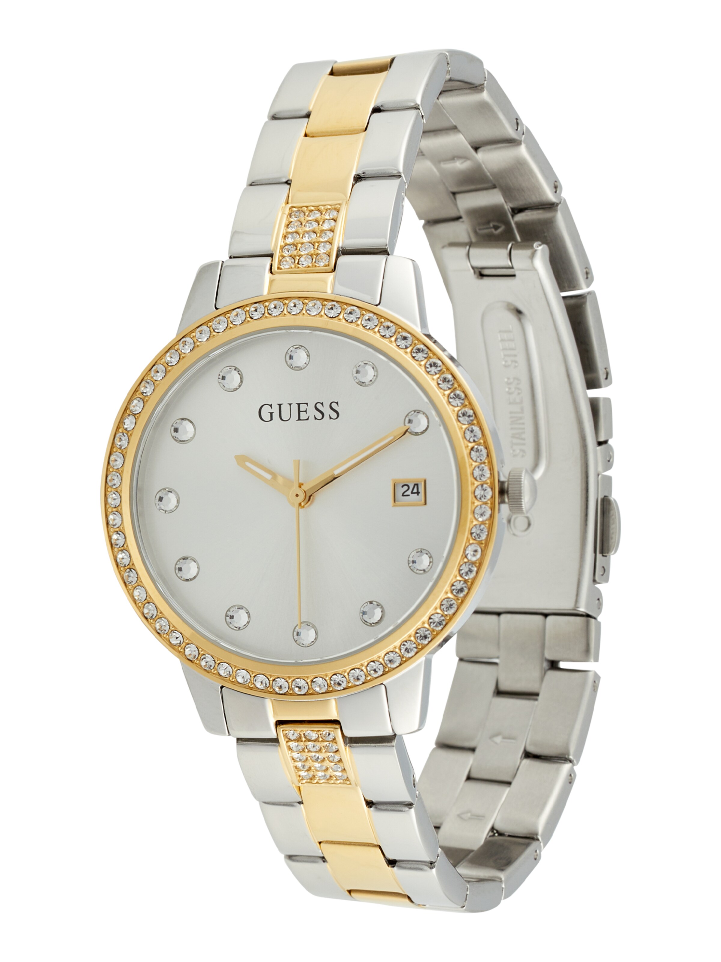 GUESS Uhr in Silber: Vorderseite
