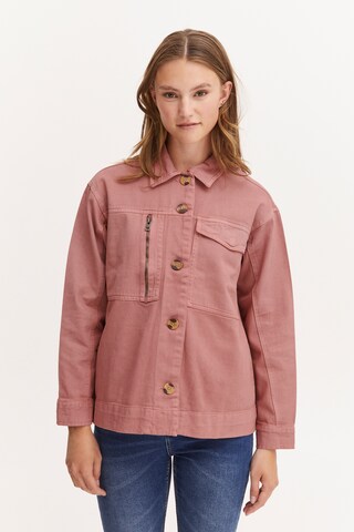 Oxmo Between-Season Jacket 'Tami' in Pink: front