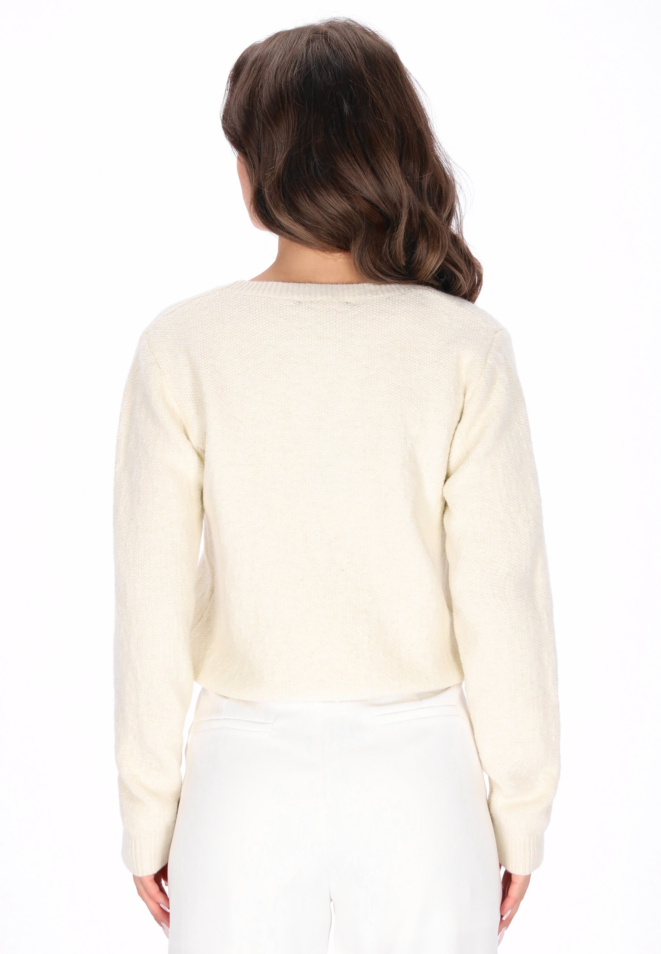 faina - Pullover em branco