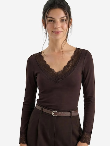 Bianco Lucci Shirt in Braun: Vorderseite