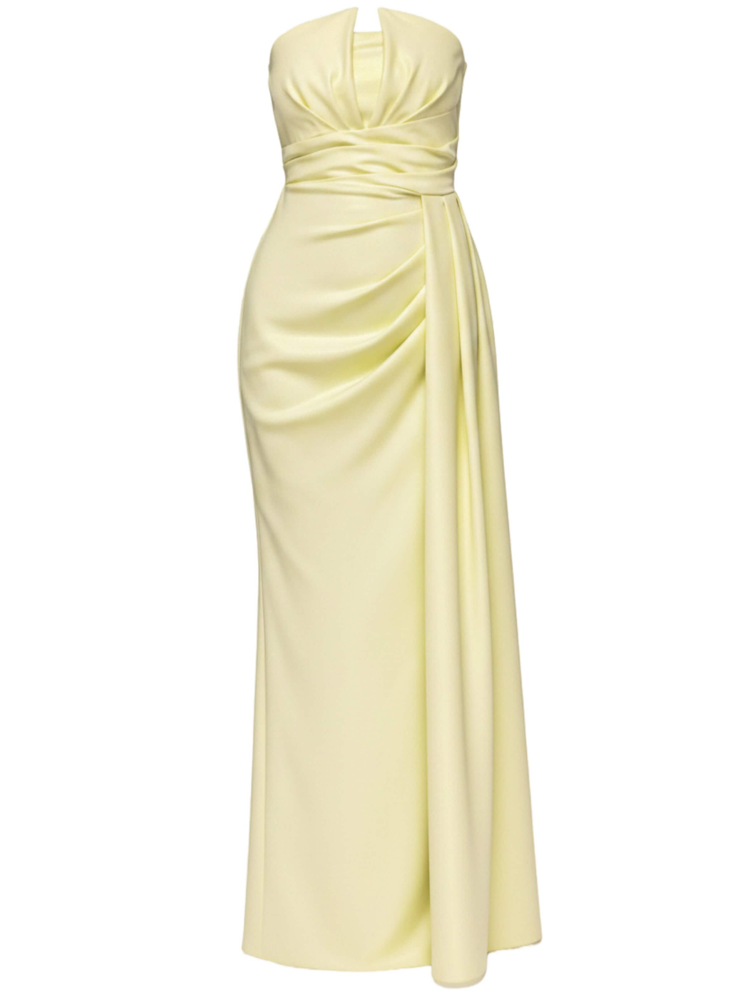 Ombre - Vestido de noche en amarillo: frente
