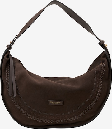 Sac bandoulière Marc O'Polo en marron : devant