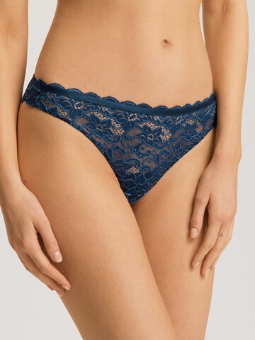 Hanro Brasilslip ' Marlene ' in Blau: Vorderseite