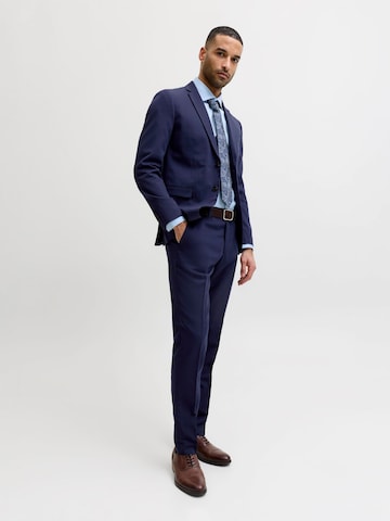 JACK & JONES Slim fit Pleated Pants 'JJFranco' in Blue