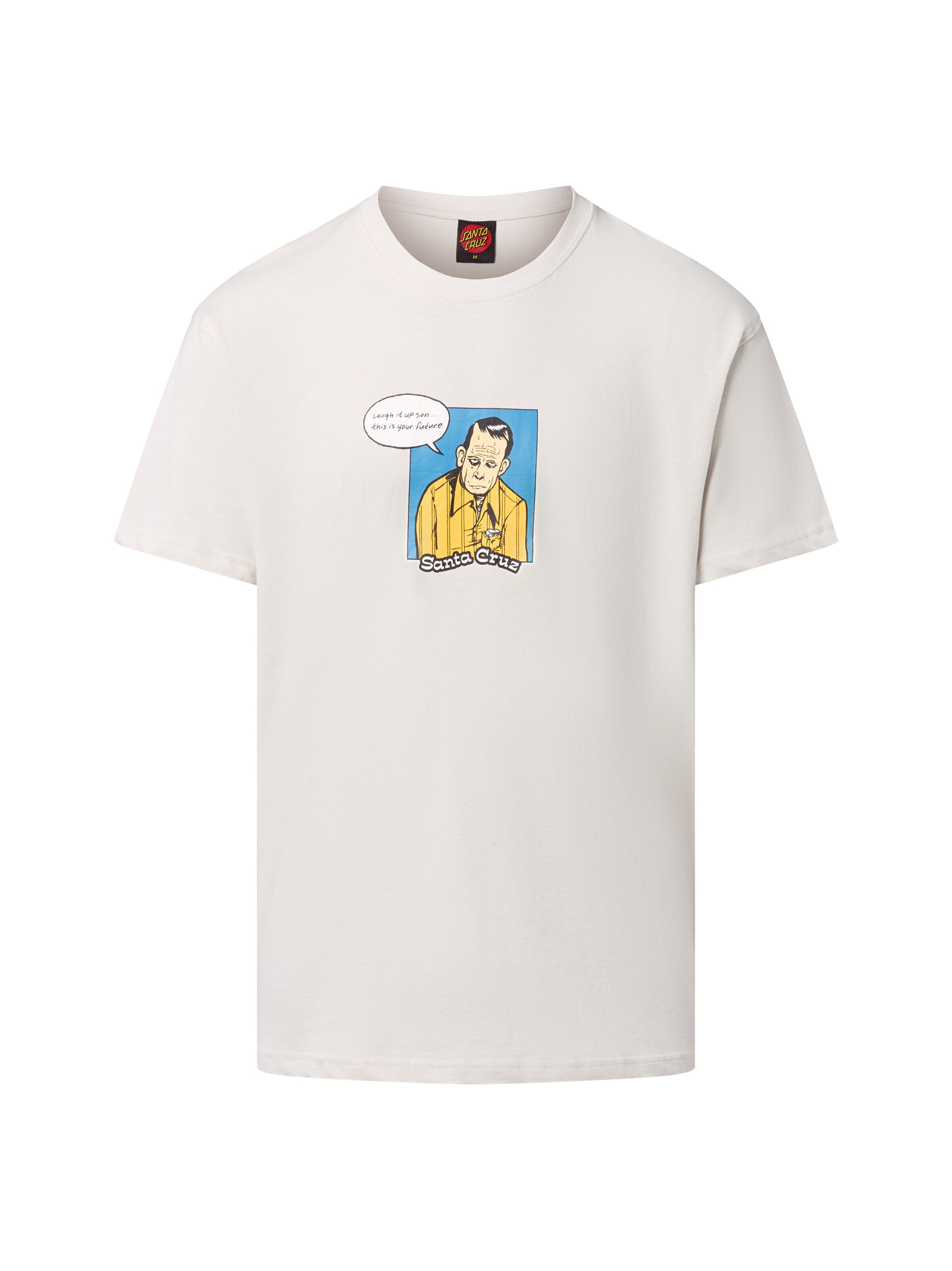 T-Shirt ' Dressen Laugh It Up ' Santa Cruz en beige : devant
