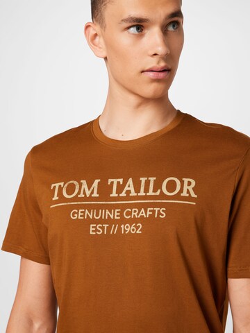 TOM TAILOR Regular fit Shirt in Brown