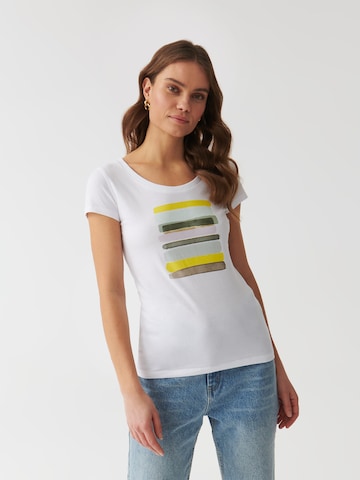 T-shirt 'ANTONIA' TATUUM en blanc : devant