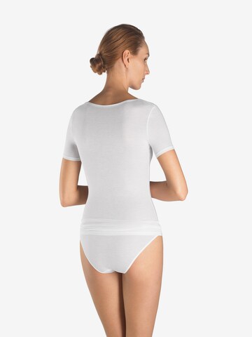 Hanro T-Shirt ' Ultralight Kurzarm ' in Weiß