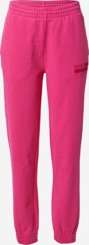 HUGO Tapered Παντελόνι σε ροζ: μπροστά
