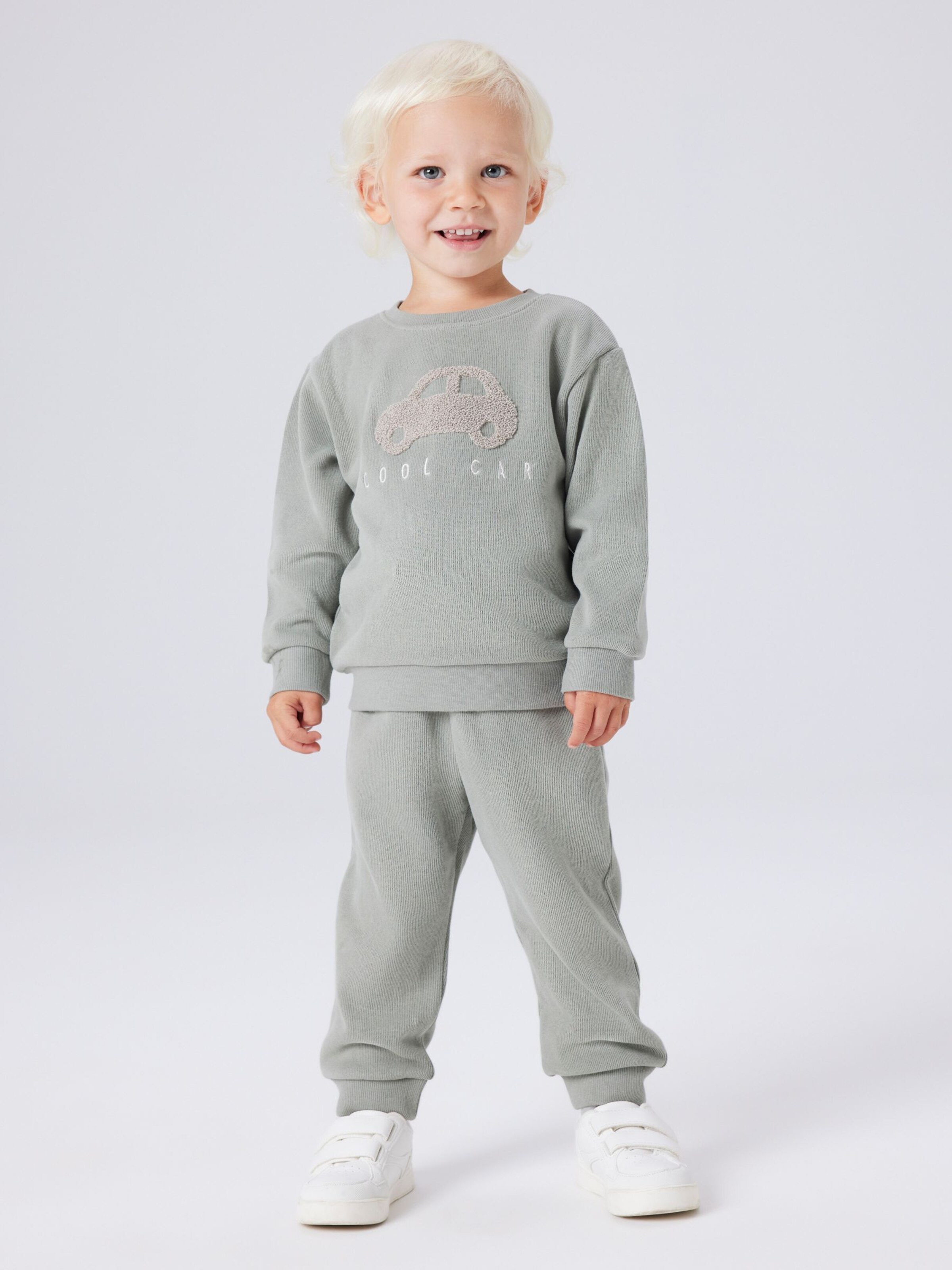 NAME IT NMMVIMO LS Sweat Bru Noos, Maglia di Tuta Bambino, Coronet Blue