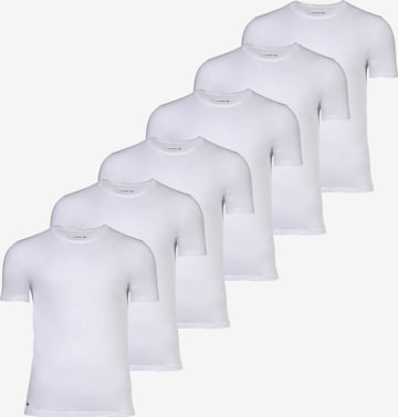 LACOSTE - Camiseta en blanco: frente