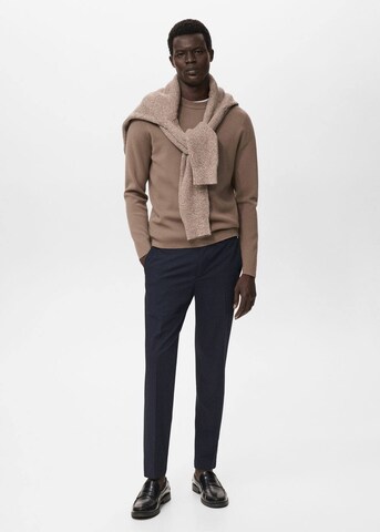 MANGO MAN Slimfit Hose 'Bologna' in Blau