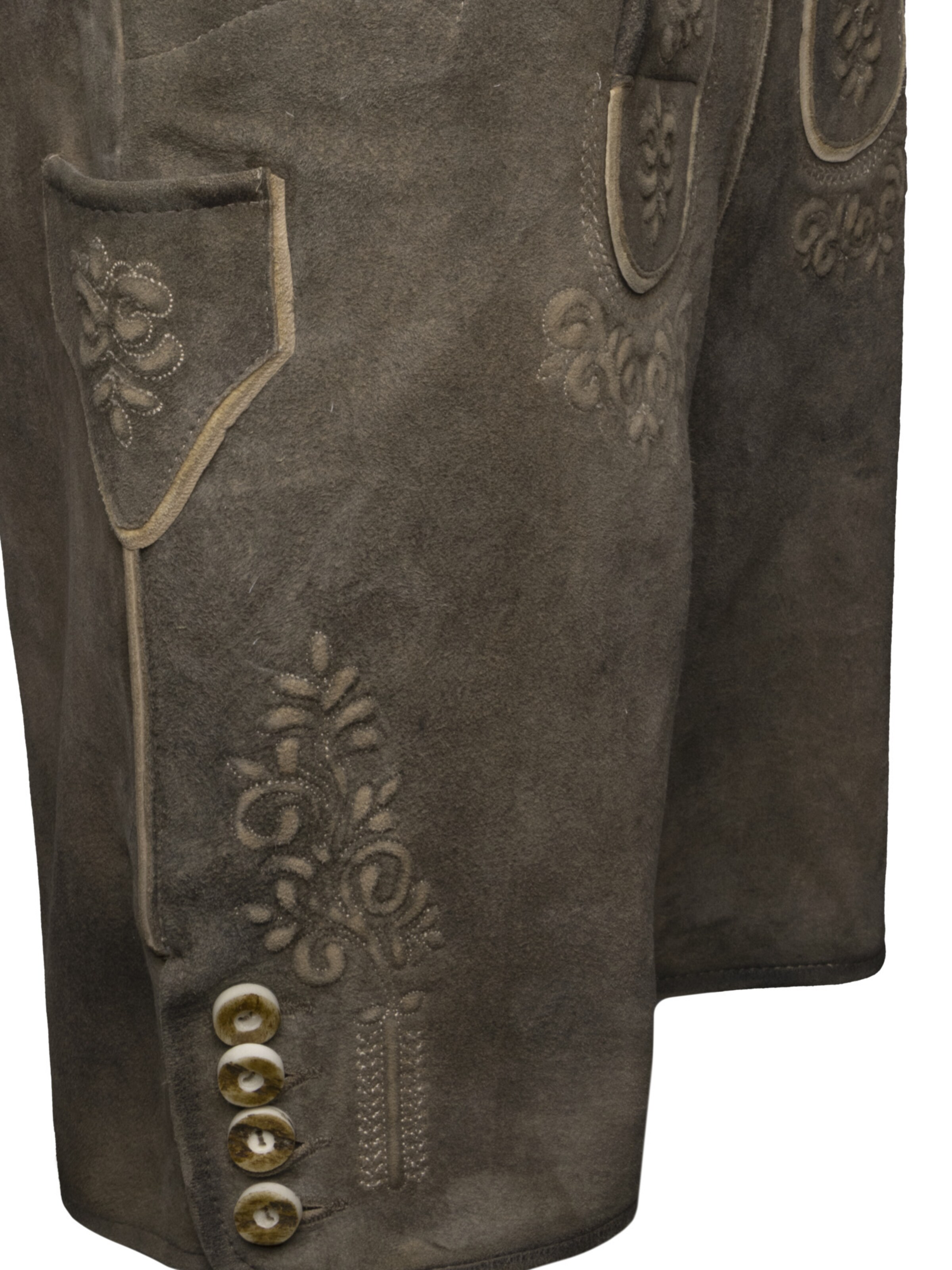 Krüger Buam Regular Klederdracht broek 'Mailo' in Bruin