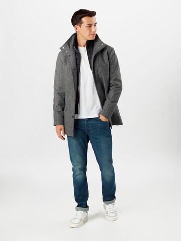 JACK & JONES Regular Fit Mantel 'Dual' in Grau