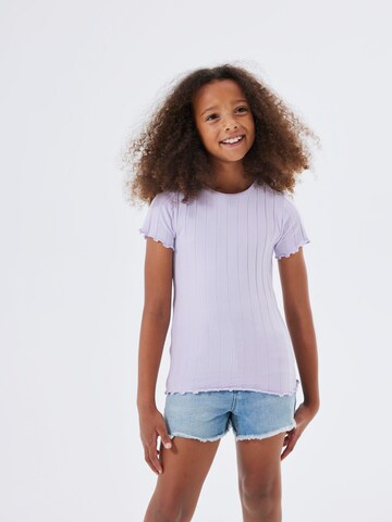 T-Shirt 'NORALINA' NAME IT en violet : devant