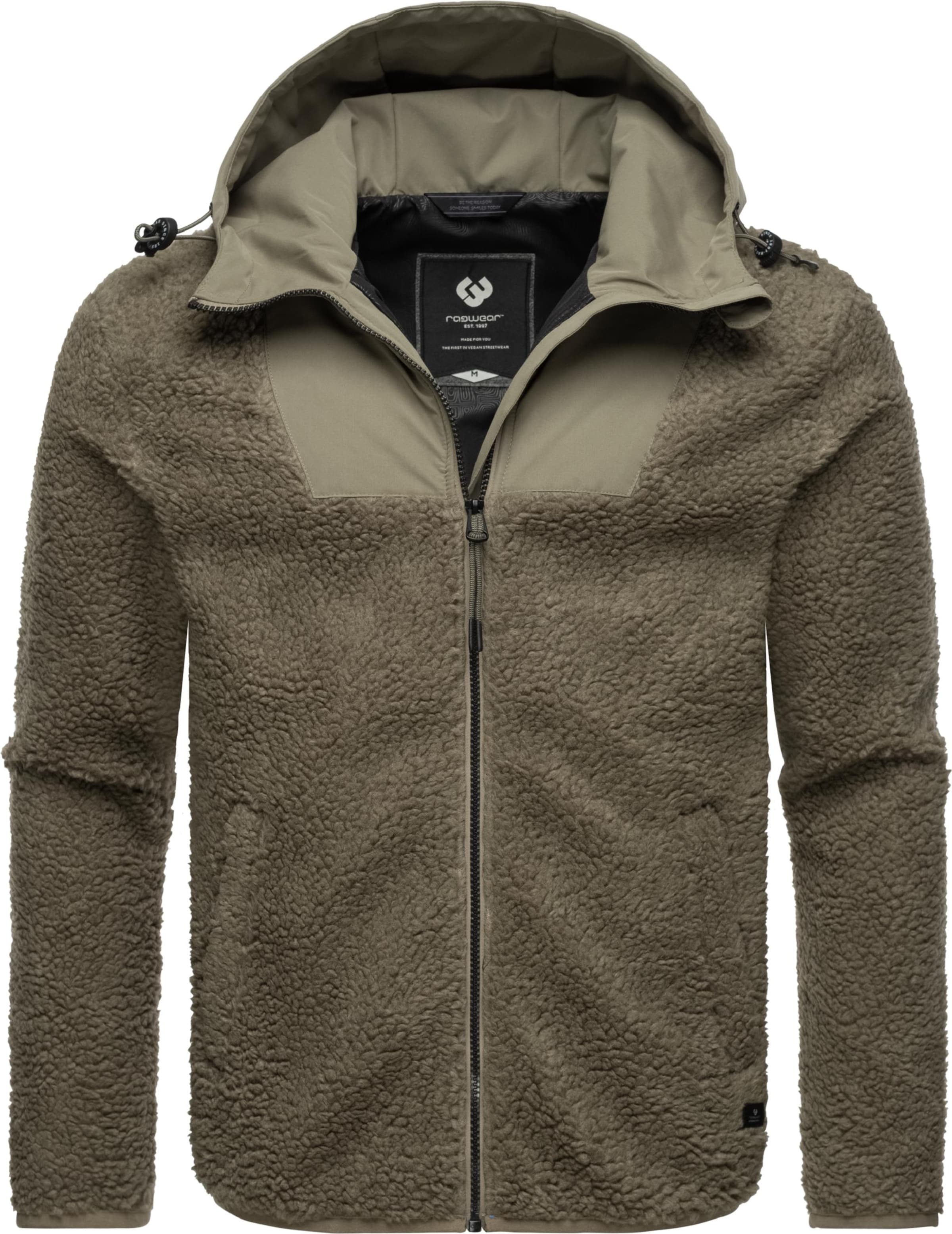 Ragwear Λειτουργική ζακέτα φλις 'Adar' σε πράσινο