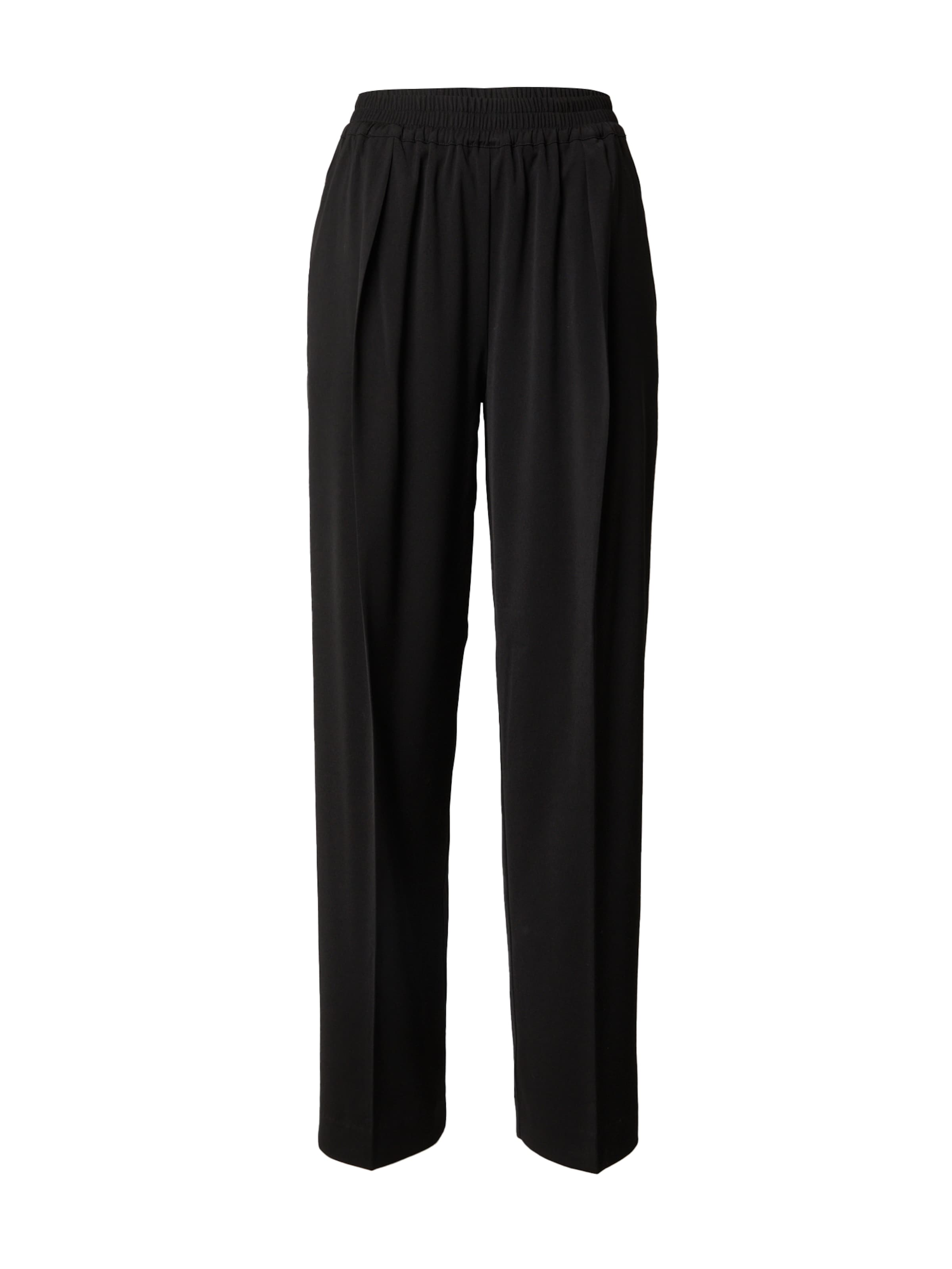 Samsøe Samsøe - Loosefit Pantalón de pinzas &#x27;JULIA&#x27; en negro: frente