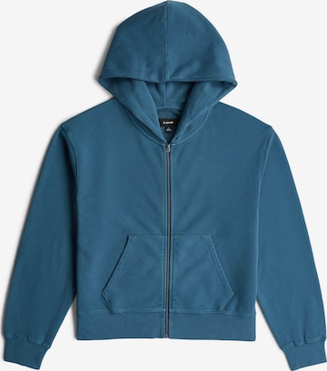 G-STAR Sweatshirt 'Modern Basic Relaxed Hooded Zip Thru Sweater' in Blauw: voorkant