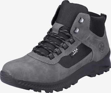 Rieker Lace-Up Boots in Grey: front