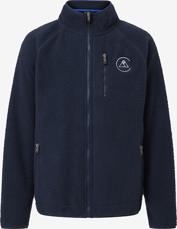 CASH-MERE.CH Fleecetakki värissä sininen: etupuoli