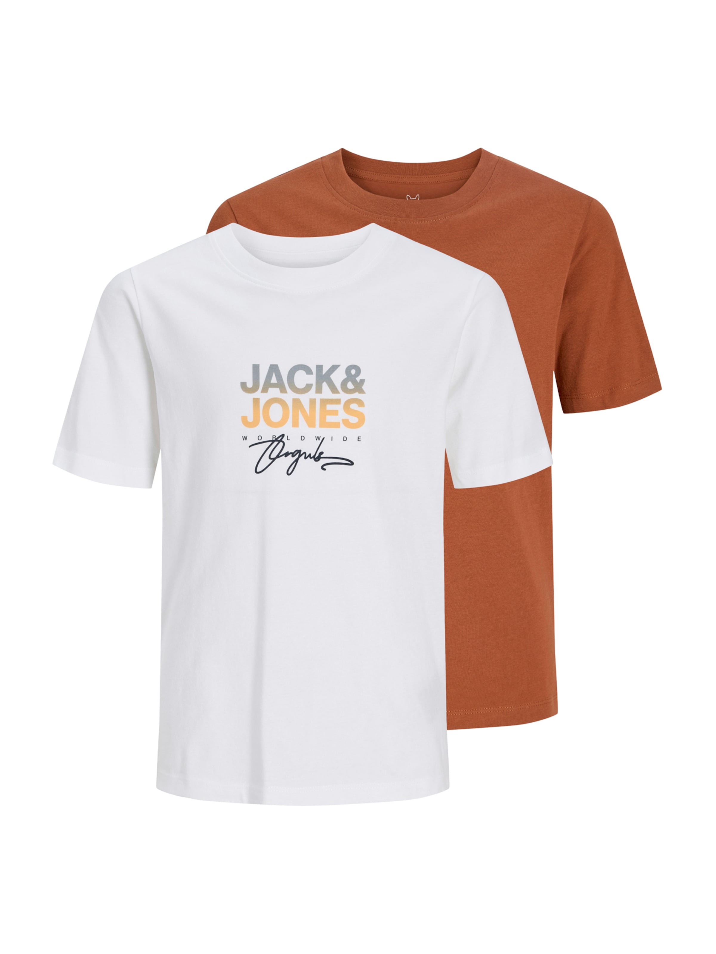 Jack & Jones Junior Тениска 'JORCanggu' в кафяво: отпред
