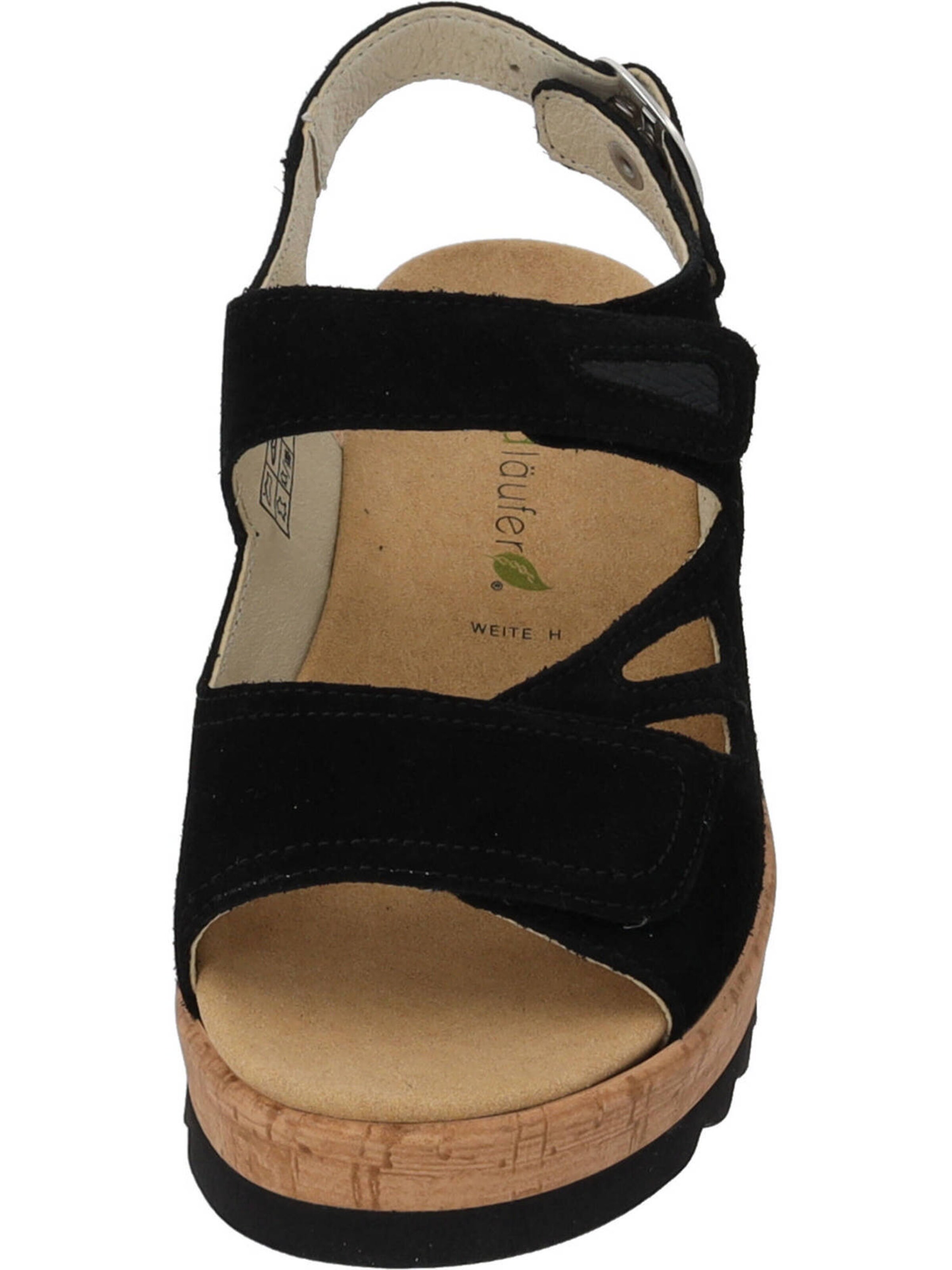 WALDLÄUFER Sandale 'Wiebke' in Schwarz