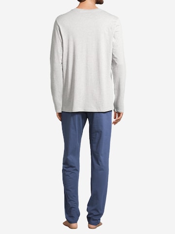 SCHIESSER Pyjama lang 'Night & Home' in Blau