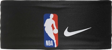 Fascia sportiva per la testa 'NBA Fury 2.0' di NIKE in nero: frontale