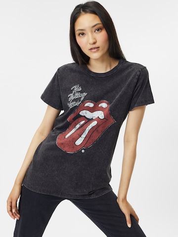 Cotton On Shirt 'ROLLING STONES' in Zwart: voorkant