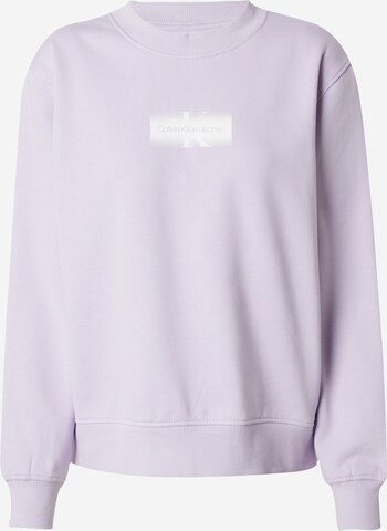 Calvin Klein Jeans Sweatshirt i lila: framsida