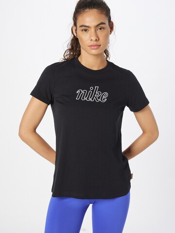 Tricou de la Nike Sportswear pe negru: față