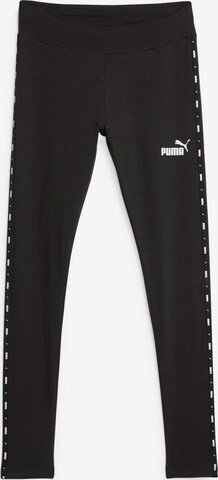 Skinny Pantalon de sport PUMA en noir : devant