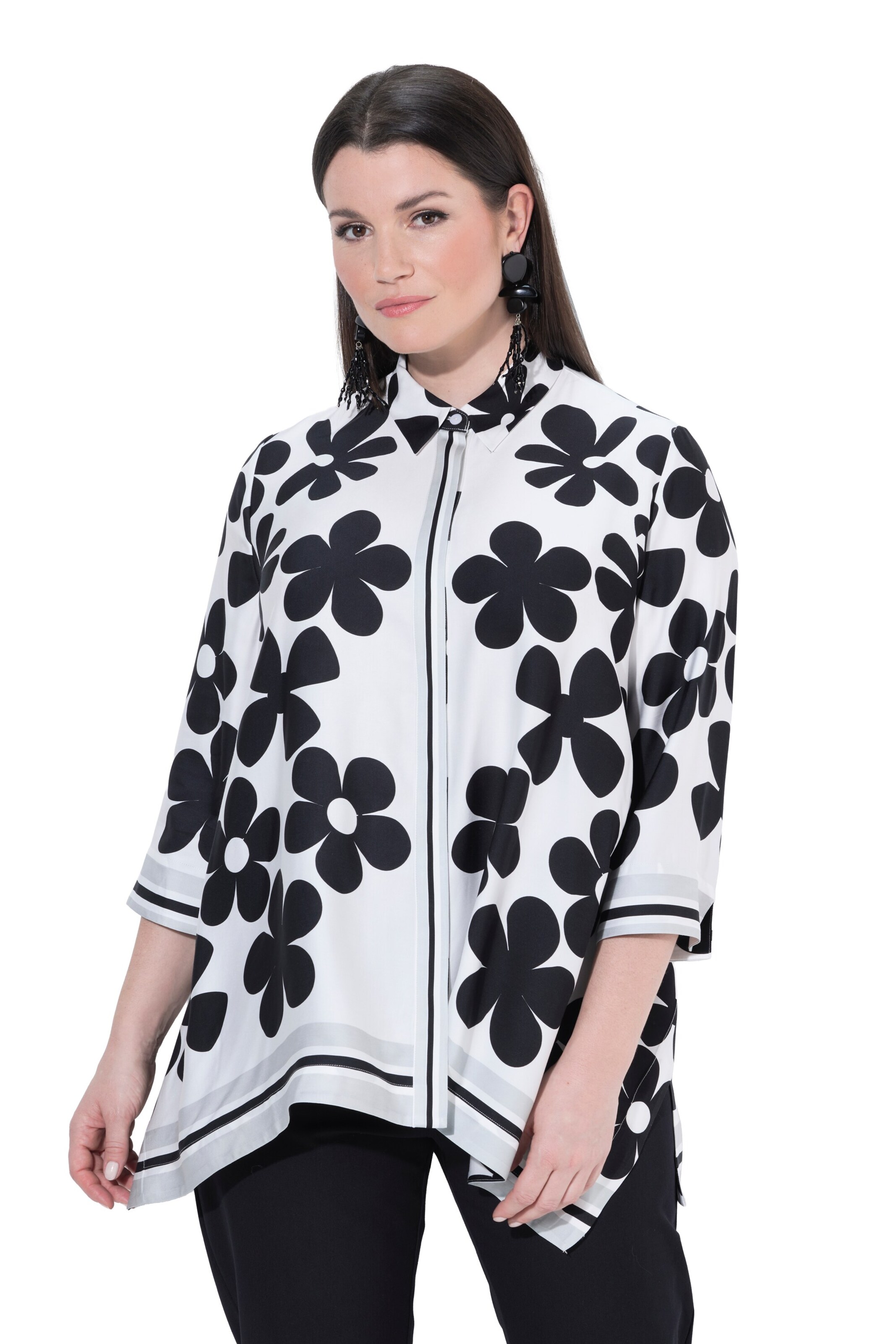 Ulla Popken Blouse in Wit: voorkant