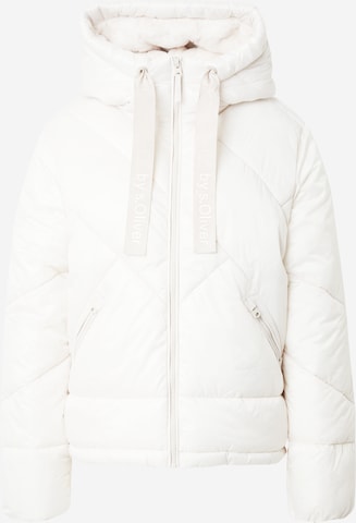 QS Winterjas in Wit: voorkant