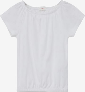 T-Shirt s.Oliver en blanc : devant