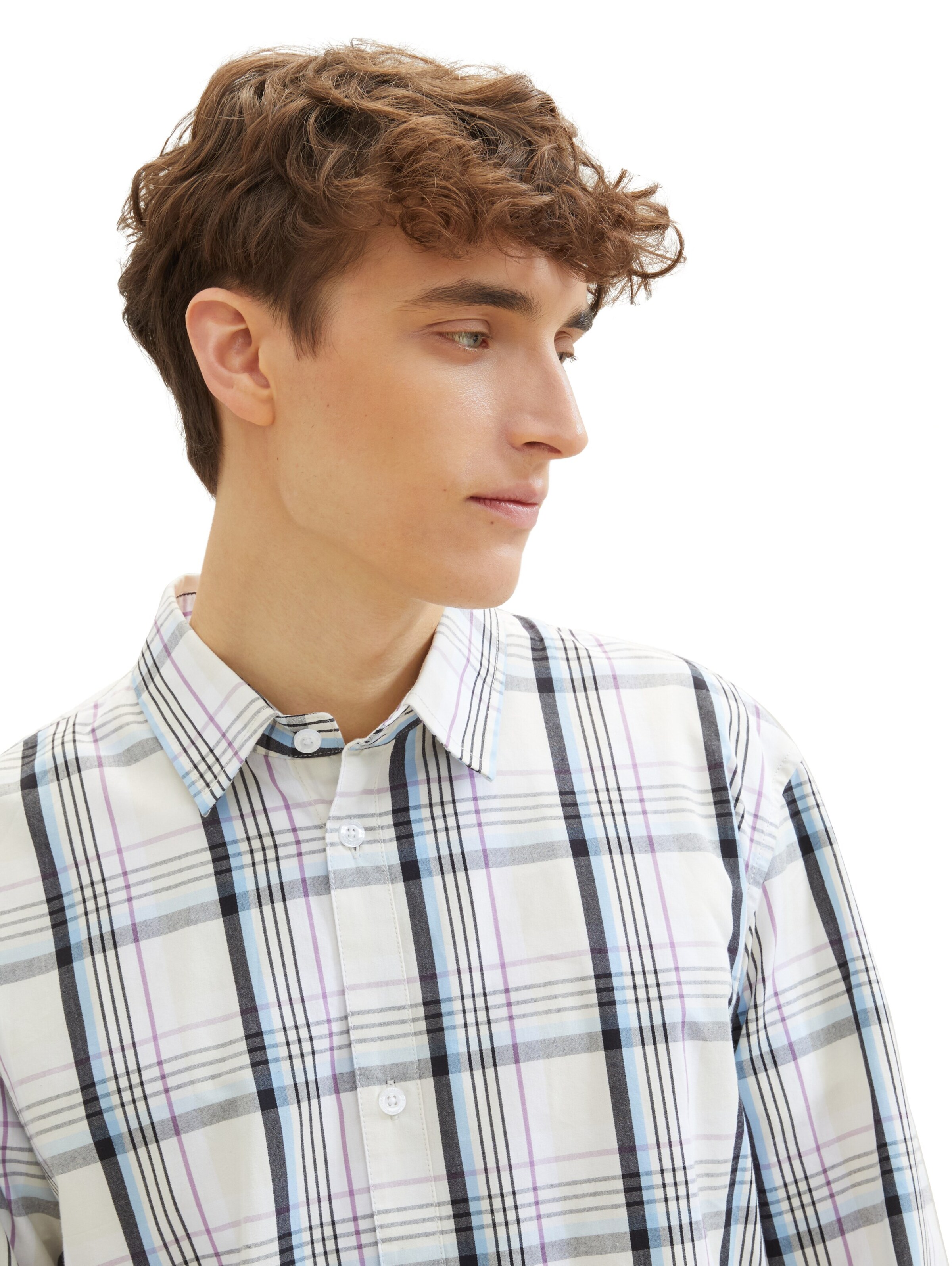 TOM TAILOR DENIM Regular Fit Hemd in Weiß